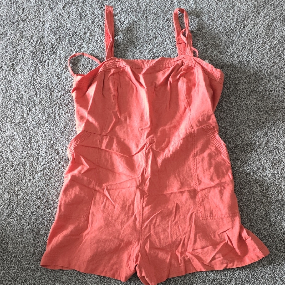 Old Navy Vibrant Coral One Piece Romper